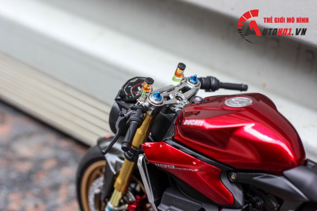 MÔ HÌNH CAO CẤP DUCATI 1199 PANIGALE CAFE RACER RED 1:12 TAMIYA D079