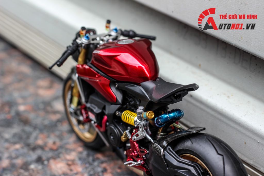 MÔ HÌNH CAO CẤP DUCATI 1199 PANIGALE CAFE RACER RED 1:12 TAMIYA D079