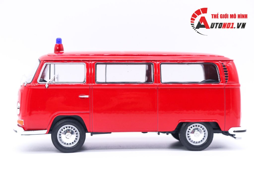 MÔ HÌNH XE VOLKSWAGEN BUS T2 1972 FIRE RED 1:24 WELLY 7028