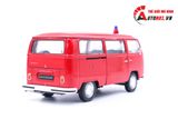  Mô hình xe Volkswagen Bus T2 1972 Fire Red 1:24 Welly 7028 