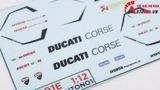  Decal nước độ Ducati 1199 Corse White tỉ lệ 1:12 Autono1 DC601E 