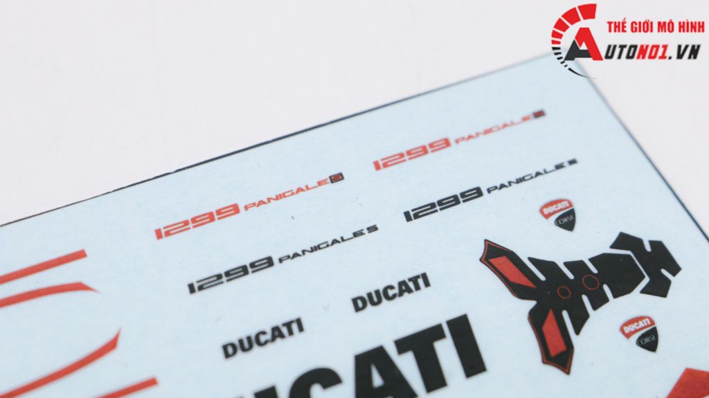 DECAL NƯỚC ĐỘ DUCATI 1299 ANNIVERSARIO 1:12 DC601F