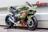  Mô hình xe Kawasaki H2r Custom Liberty Walk Army 1:12 Tamiya D078 