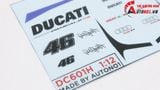  Decal nước độ Ducati Panigale - Audi RS 1:12 Autono1 DC601H 