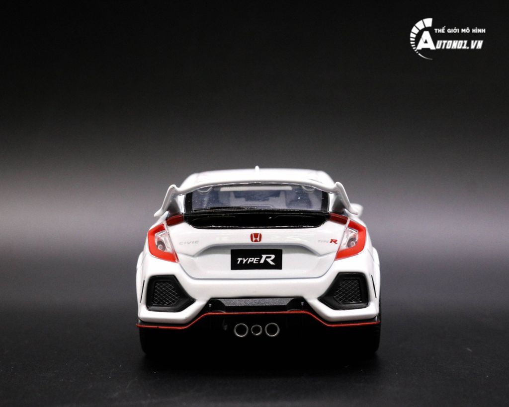 MÔ HÌNH XE HONDA CIVIC HATCHBACK TYPE R WHITE 1:32 MINIAUTO 5823