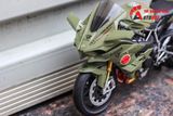  Mô hình xe Kawasaki H2r Custom Liberty Walk Army 1:12 Tamiya D078 