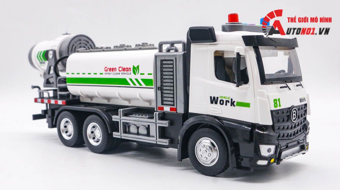  Mô hình xe tưới cây xanh có phun khói tỉ lệ 1:24 Metal DieCast 8170 