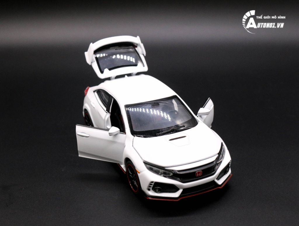 MÔ HÌNH XE HONDA CIVIC HATCHBACK TYPE R WHITE 1:32 MINIAUTO 5823