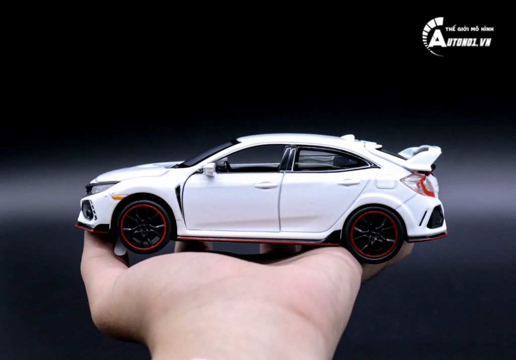 MÔ HÌNH XE HONDA CIVIC HATCHBACK TYPE R WHITE 1:32 MINIAUTO 5823