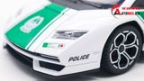  Mô hình xe Lamborghini Countach LPI800-4 police Dubai đánh lái được tỉ lệ 1:24 Jinlifiang 8168 