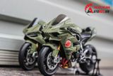  Mô hình xe Kawasaki H2r Custom Liberty Walk Army 1:12 Tamiya D078 