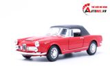  Mô hình xe Alfa Romeo Spider 1960 Red đánh lái được 1:24 Welly 7023 