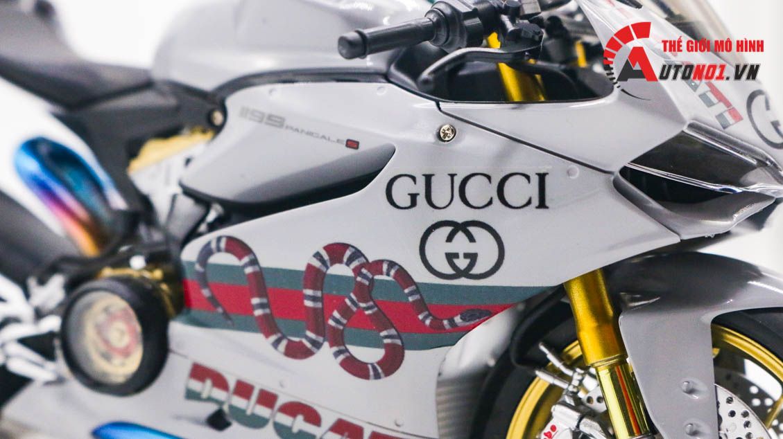  Mô hình xe cao cấp Ducati 1199 Panigale Gucci Nồi Khô 1:12 Tamiya D227H 