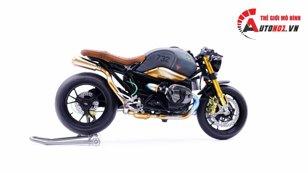 MÔ HÌNH XE BMW R NINE T SCRAMBLER ĐỘ PÔ - ARMY USA AUTONO1 D133