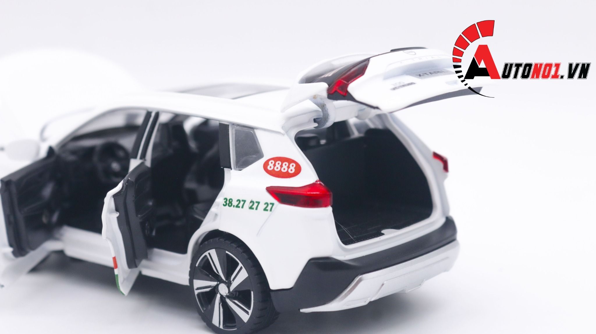  Mô hình xe dịch vụ Nissan X-trail độ taxi Vinasun có hộp mica tỉ lệ 1:32 Autono1 Alloy model OT229 