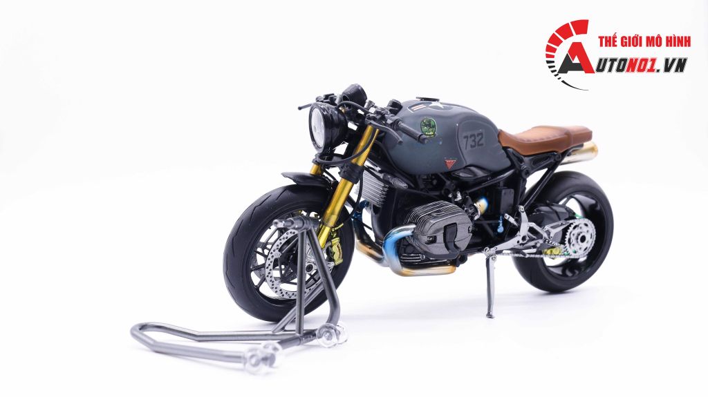 MÔ HÌNH XE BMW R NINE T SCRAMBLER ĐỘ PÔ - ARMY USA AUTONO1 D133