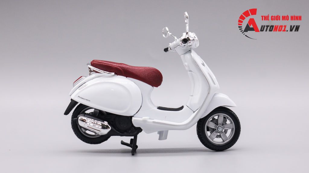 MÔ HÌNH VESPA PRIMAVERA 150 WHITE 1:18 MAISTO 6417