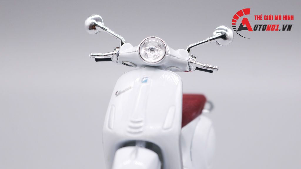 MÔ HÌNH VESPA PRIMAVERA 150 WHITE 1:18 MAISTO 6417