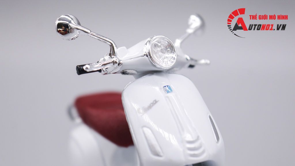 MÔ HÌNH VESPA PRIMAVERA 150 WHITE 1:18 MAISTO 6417