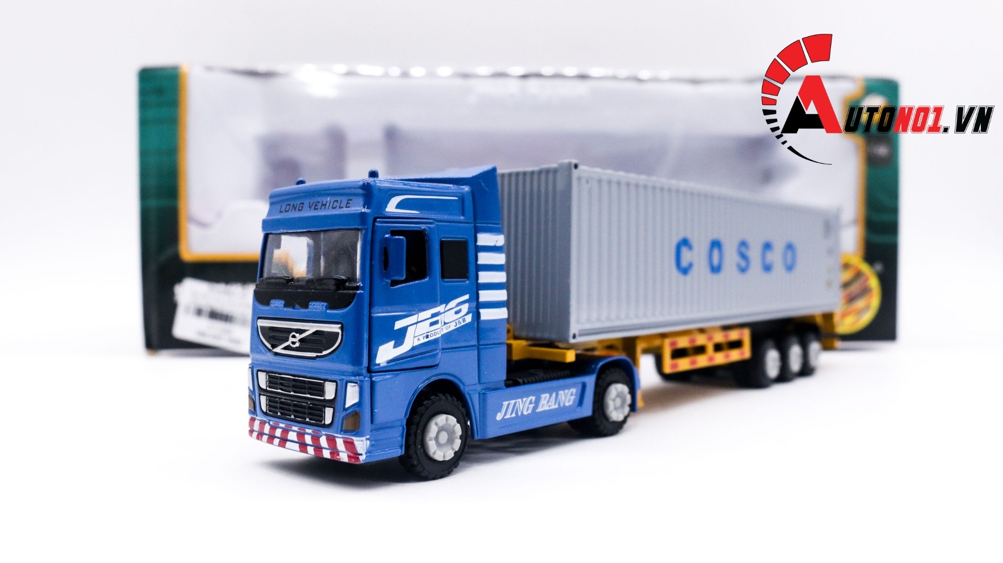  Xe mô hình ô tô container chở hàng full kim loại tỉ lệ 1:60 jingbang OT236 