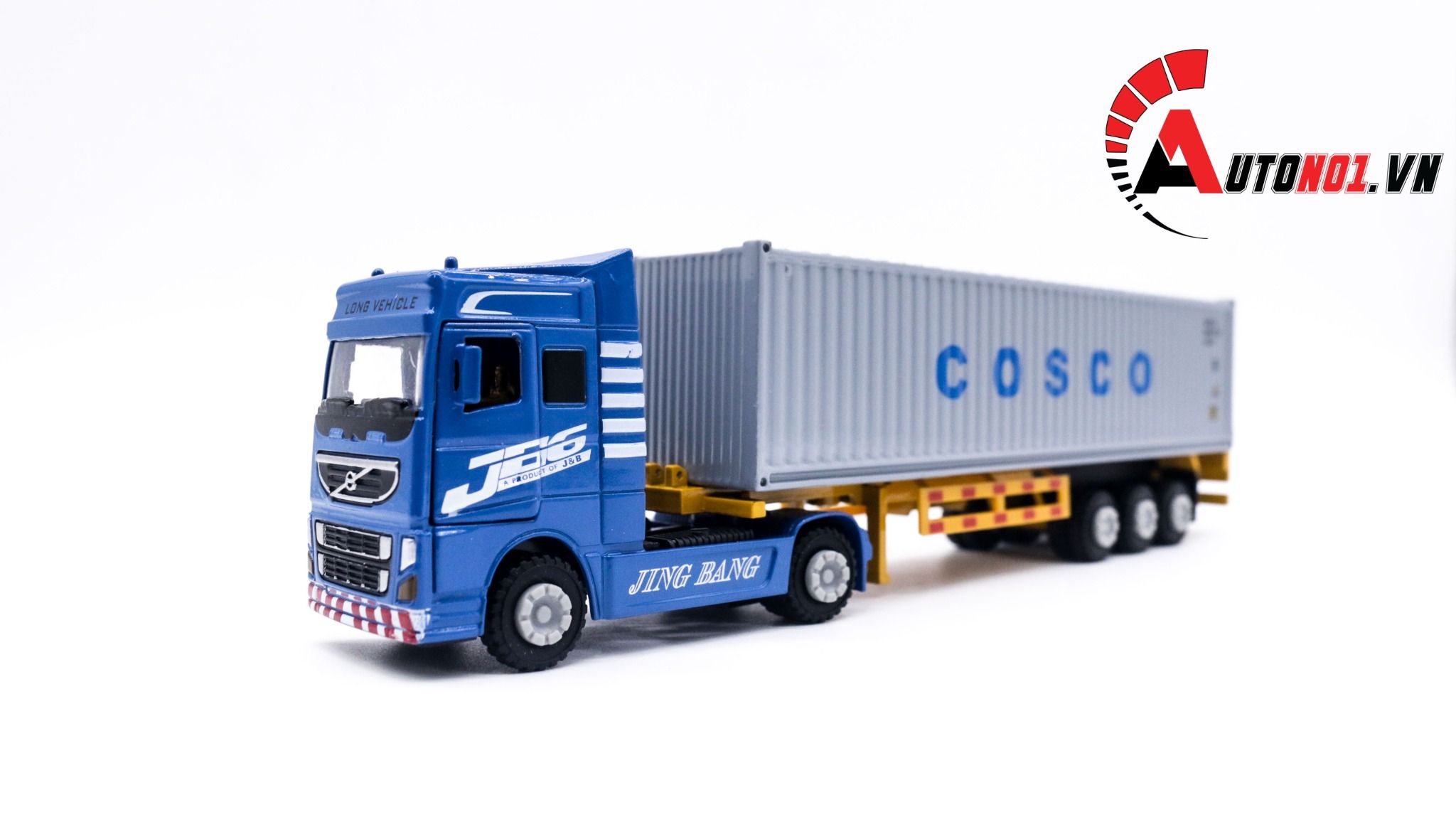  Xe mô hình ô tô container chở hàng full kim loại tỉ lệ 1:60 jingbang OT236 