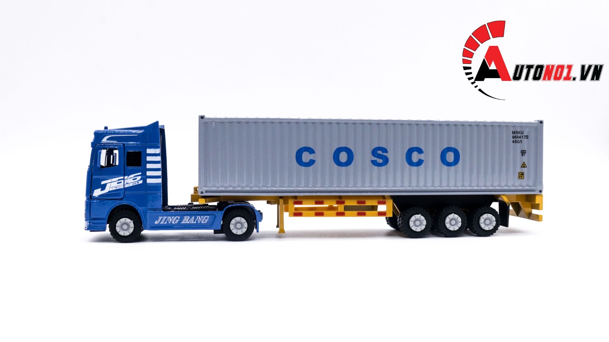  Xe mô hình ô tô container chở hàng full kim loại tỉ lệ 1:60 jingbang OT236 