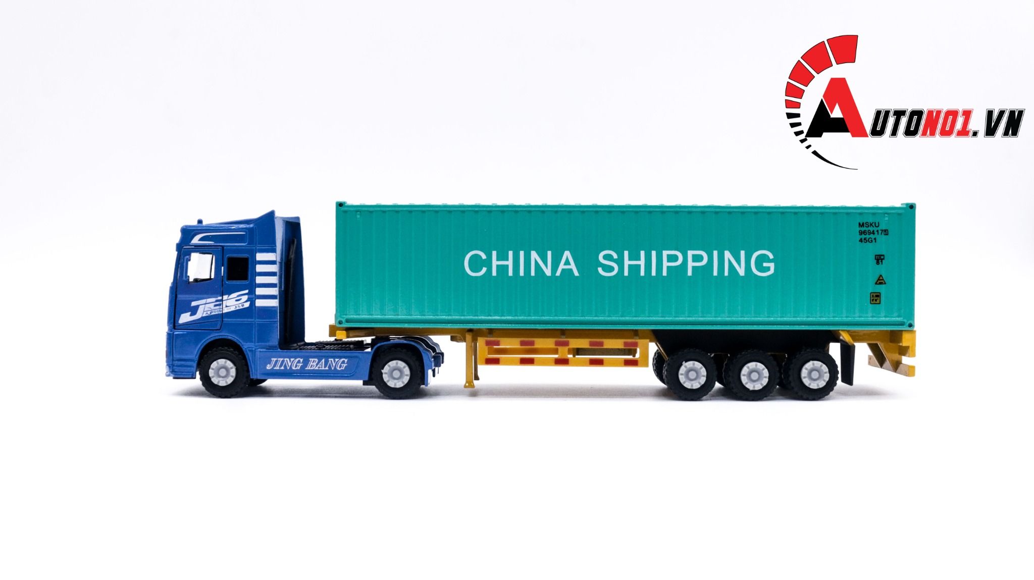  Xe mô hình ô tô container chở hàng full kim loại tỉ lệ 1:60 jingbang OT236 