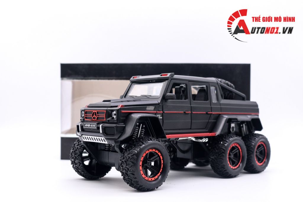 MÔ HÌNH XE MERCEDES-BENZ G63 V12 OFF ROAD BLACK 1:22 CHEZHI 6741