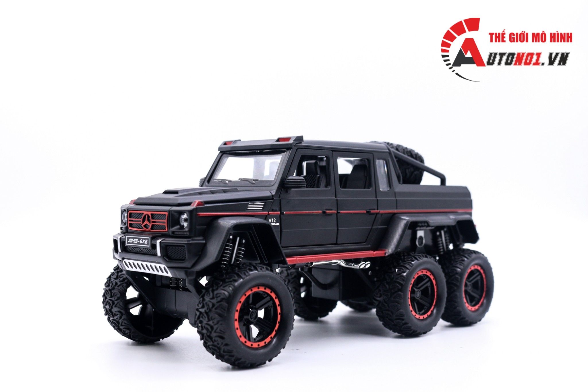  Mô hình xe ô tô Mercedes-Benz G63 V12 Off Road 6x6 full open tỉ lệ 1:22 Chezhi OT376 