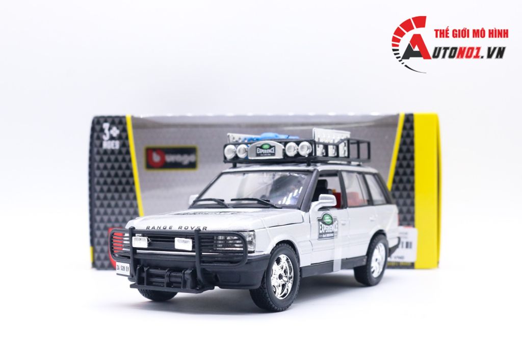 MÔ HÌNH XE RANGE ROVER EXPEDITION SILVER MODELCAR 1:24 BBURAGO 5241