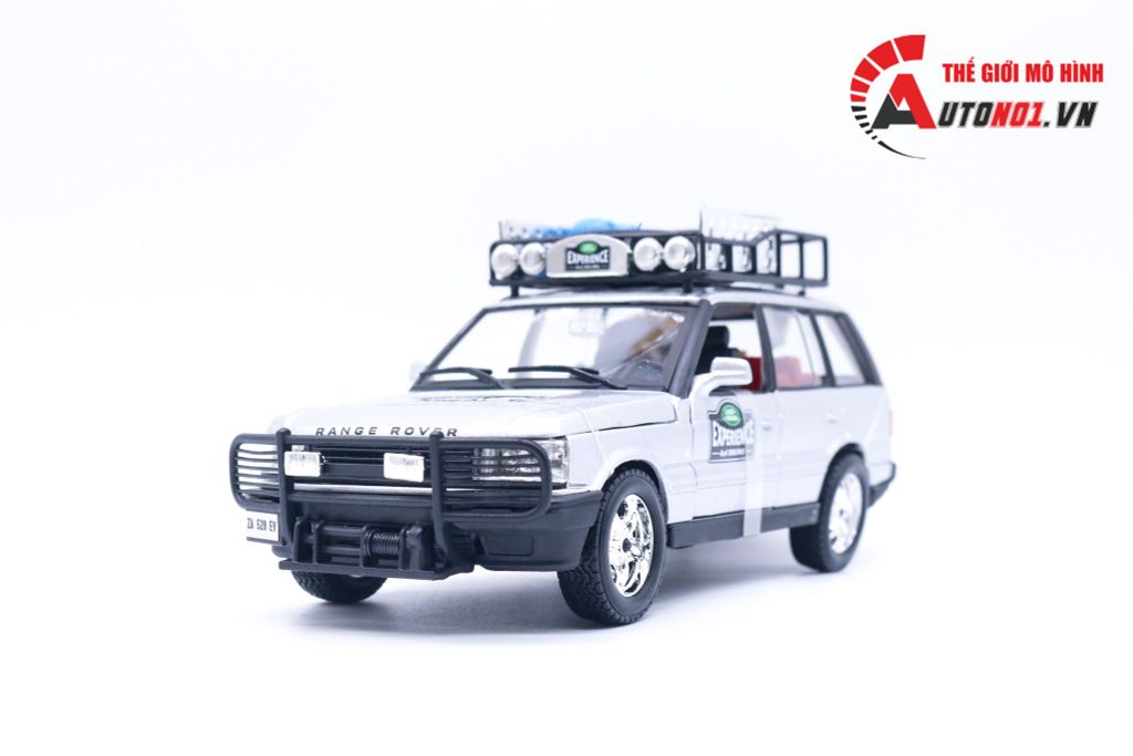 MÔ HÌNH XE RANGE ROVER EXPEDITION SILVER MODELCAR 1:24 BBURAGO 5241