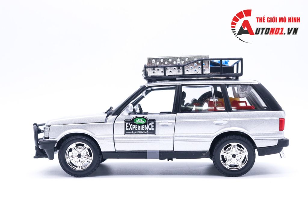 MÔ HÌNH XE RANGE ROVER EXPEDITION SILVER MODELCAR 1:24 BBURAGO 5241