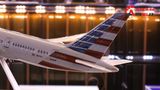  Mô hình máy bay American Boeing B787 47cm 1:130 có đèn led tự động theo tiếng vỗ tay hoặc chạm MB47008 