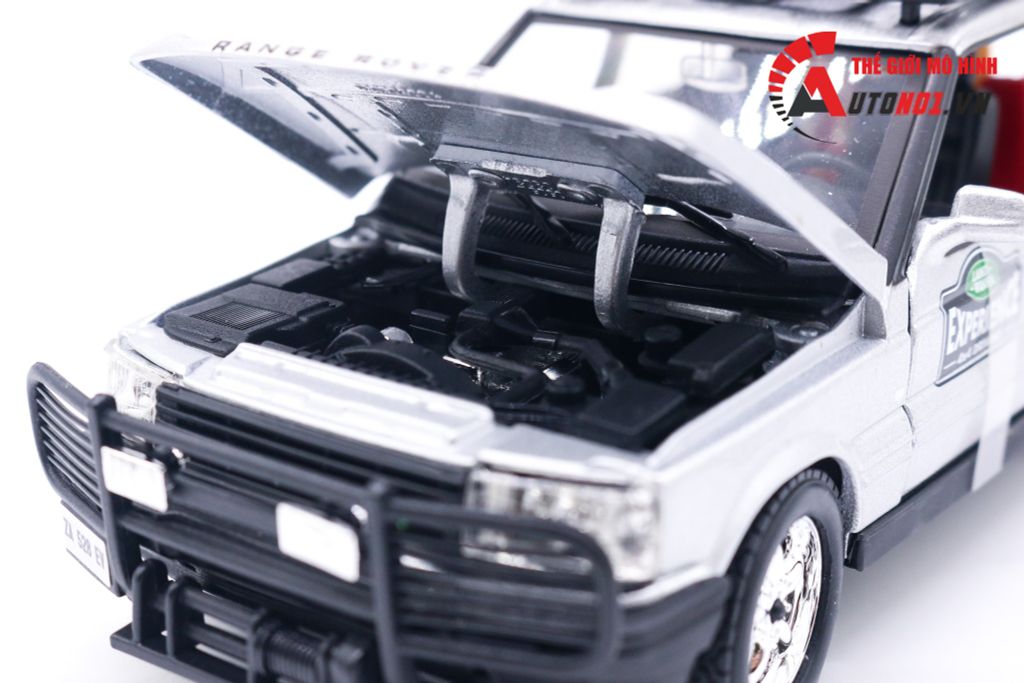 MÔ HÌNH XE RANGE ROVER EXPEDITION SILVER MODELCAR 1:24 BBURAGO 5241