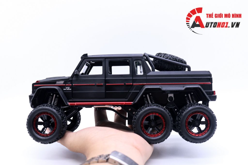 MÔ HÌNH XE MERCEDES-BENZ G63 V12 OFF ROAD BLACK 1:22 CHEZHI 6741