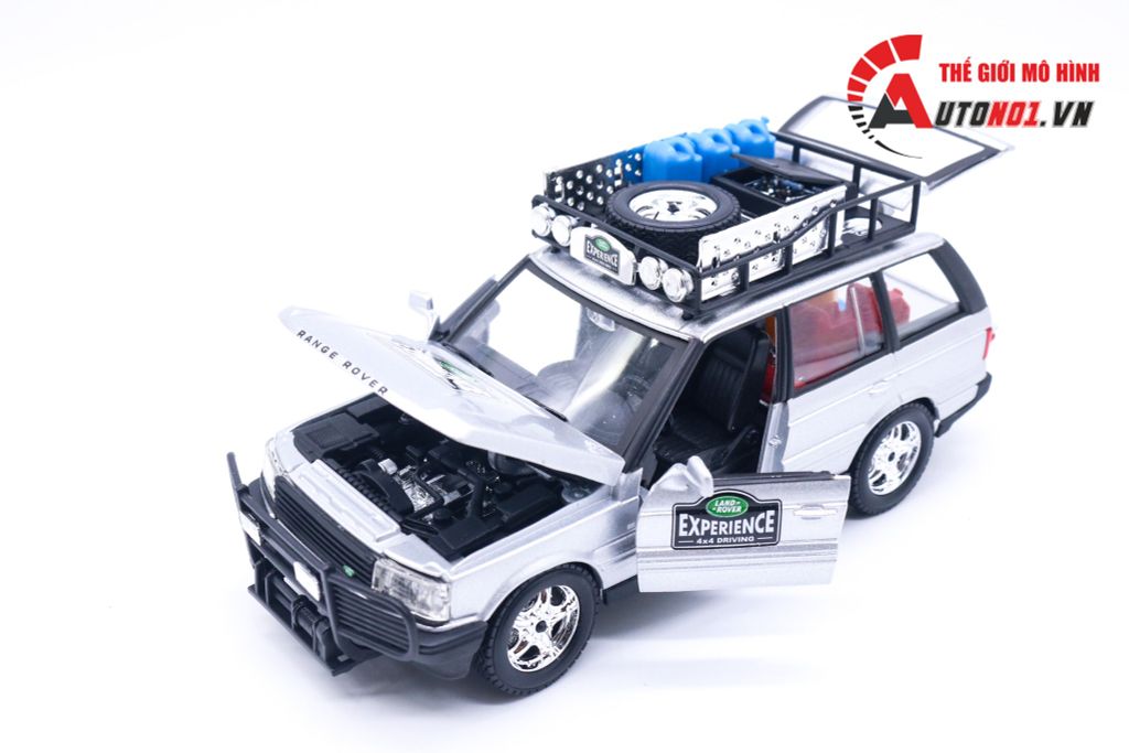MÔ HÌNH XE RANGE ROVER EXPEDITION SILVER MODELCAR 1:24 BBURAGO 5241