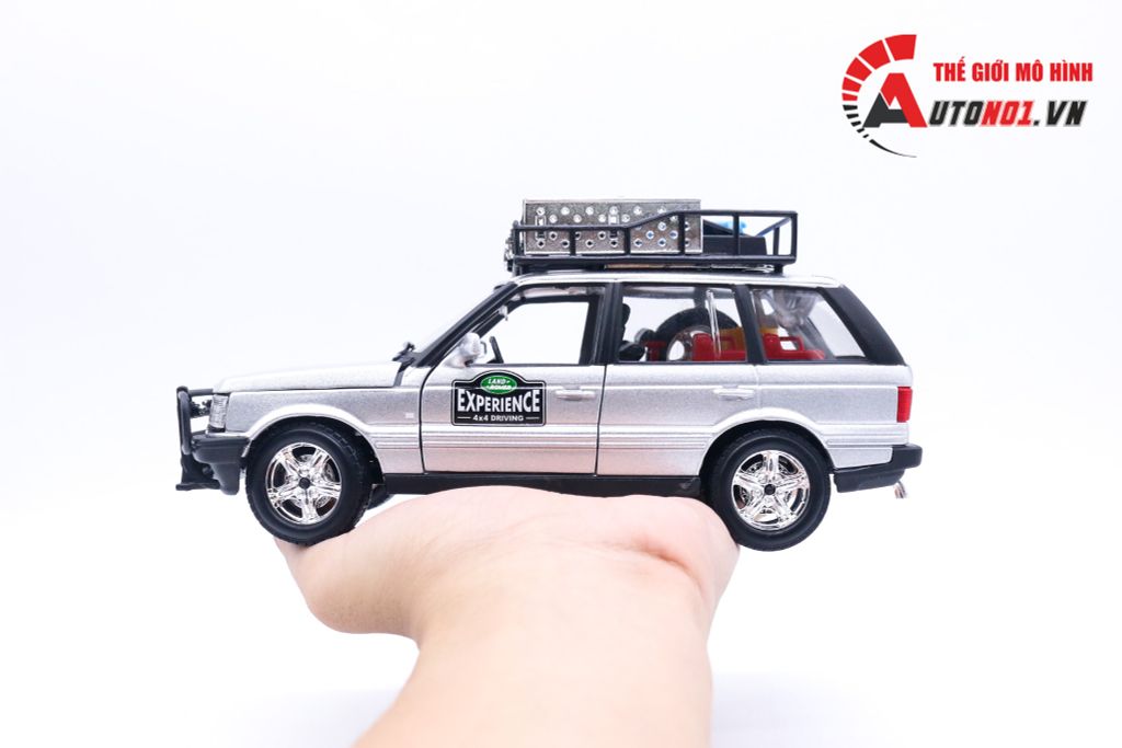 MÔ HÌNH XE RANGE ROVER EXPEDITION SILVER MODELCAR 1:24 BBURAGO 5241