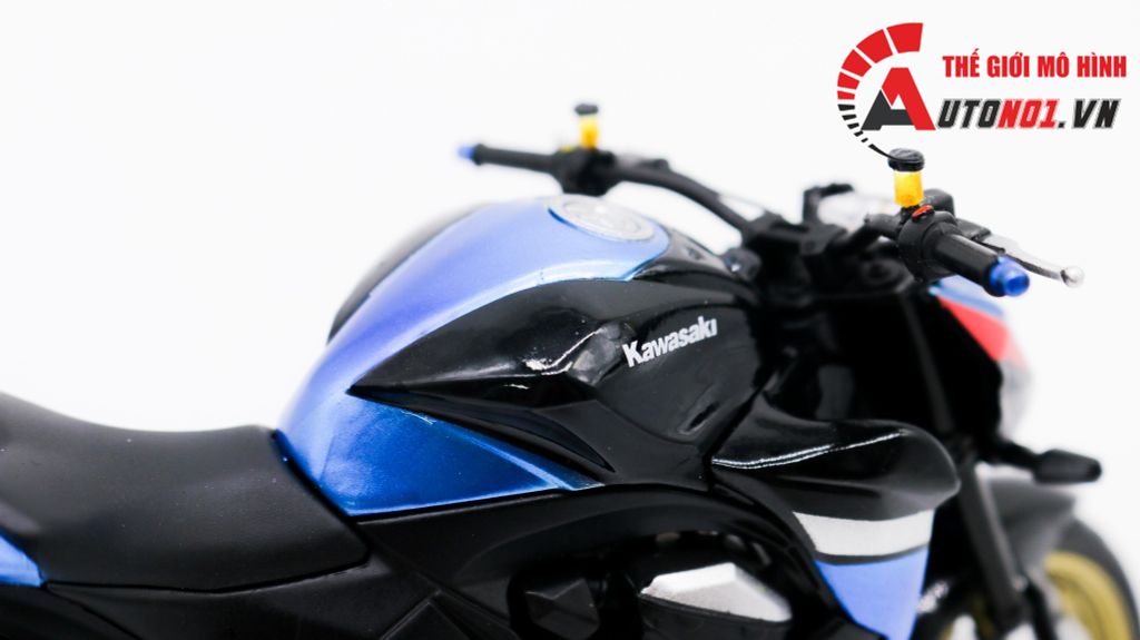 MÔ HÌNH XE ĐỘ KAWASAKI Z800 METAL BLUE 1:12 AUTONO1 D225B