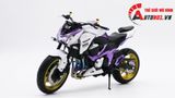  Mô hình xe độ Kawasaki Z800 Metal Violet độ pô 1:12 Autono1 Automaxx D225A 