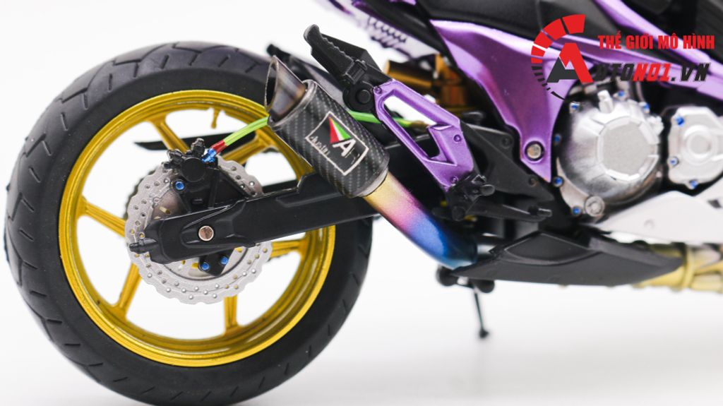 MÔ HÌNH XE ĐỘ KAWASAKI Z800 METAL VIOLET 1:12 AUTONO1 D225A