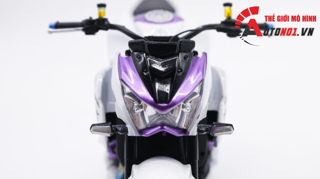 MÔ HÌNH XE ĐỘ KAWASAKI Z800 METAL VIOLET 1:12 AUTONO1 D225A