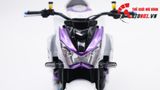  Mô hình xe độ Kawasaki Z800 Metal Violet độ pô 1:12 Autono1 Automaxx D225A 