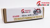  Decal nước độ Ducati V4 Tricolor dán cho mọi nền màu tỉ lệ 1:12 Autono1 DC600B 