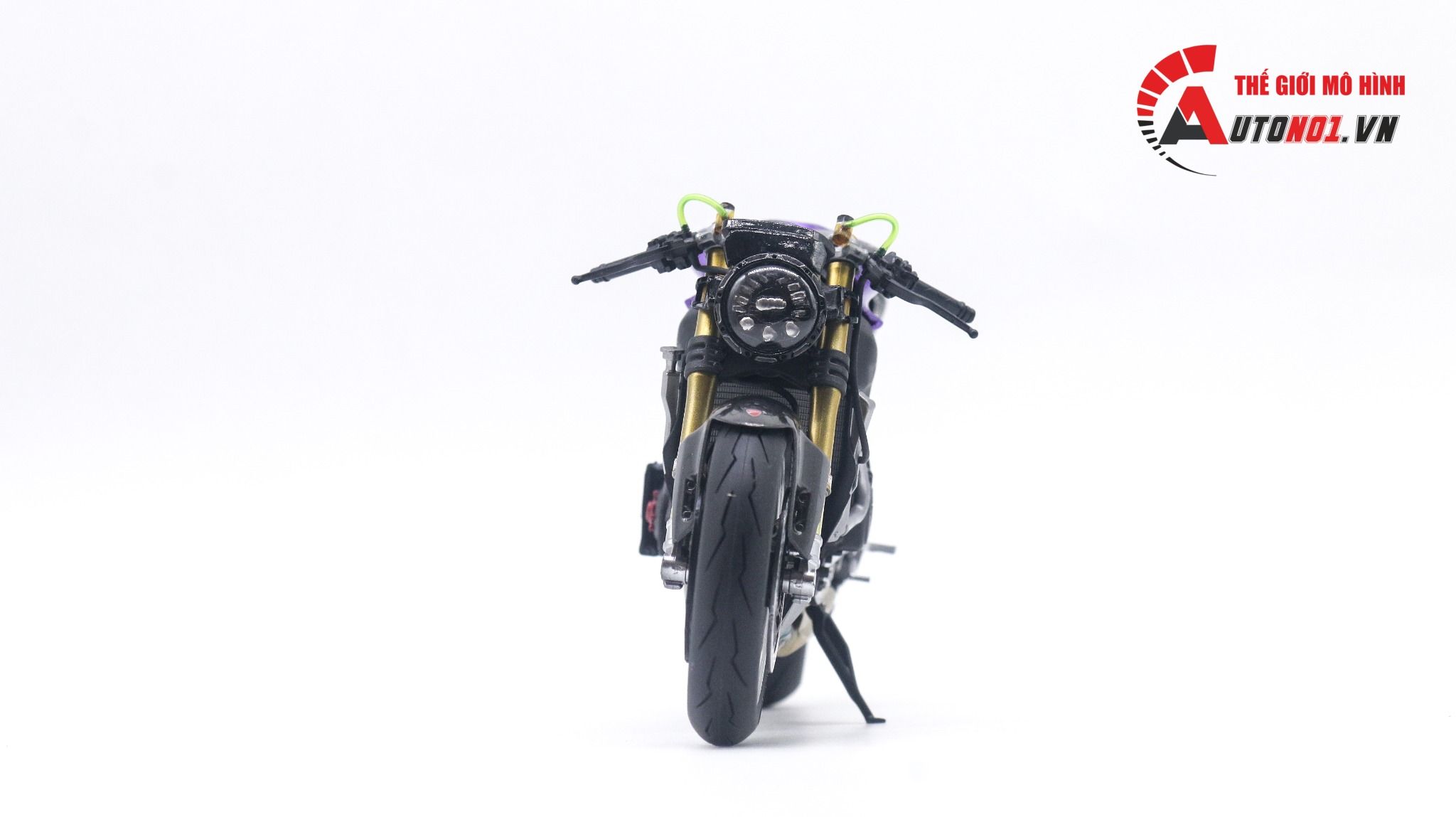  Mô hình xe cao cấp Ducati V4 Panigale Cafe Racer tím titan cao cấp độ nồi khô 1:12 Tamiya D202 