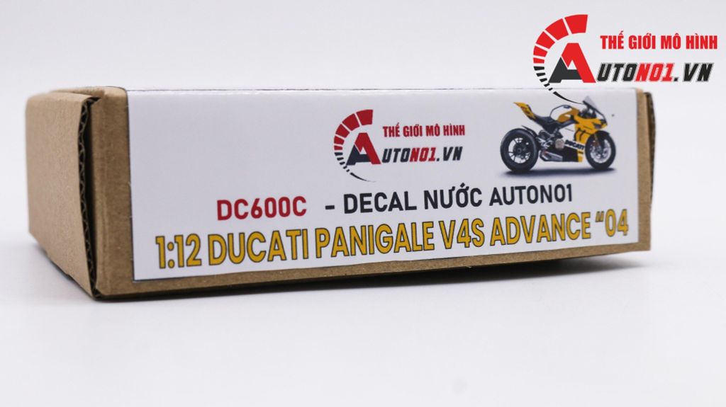 DECAL NƯỚC ĐỘ DUCATI V4S ADVANCE TỈ LỆ 1:12 AUTONO1 DC600C