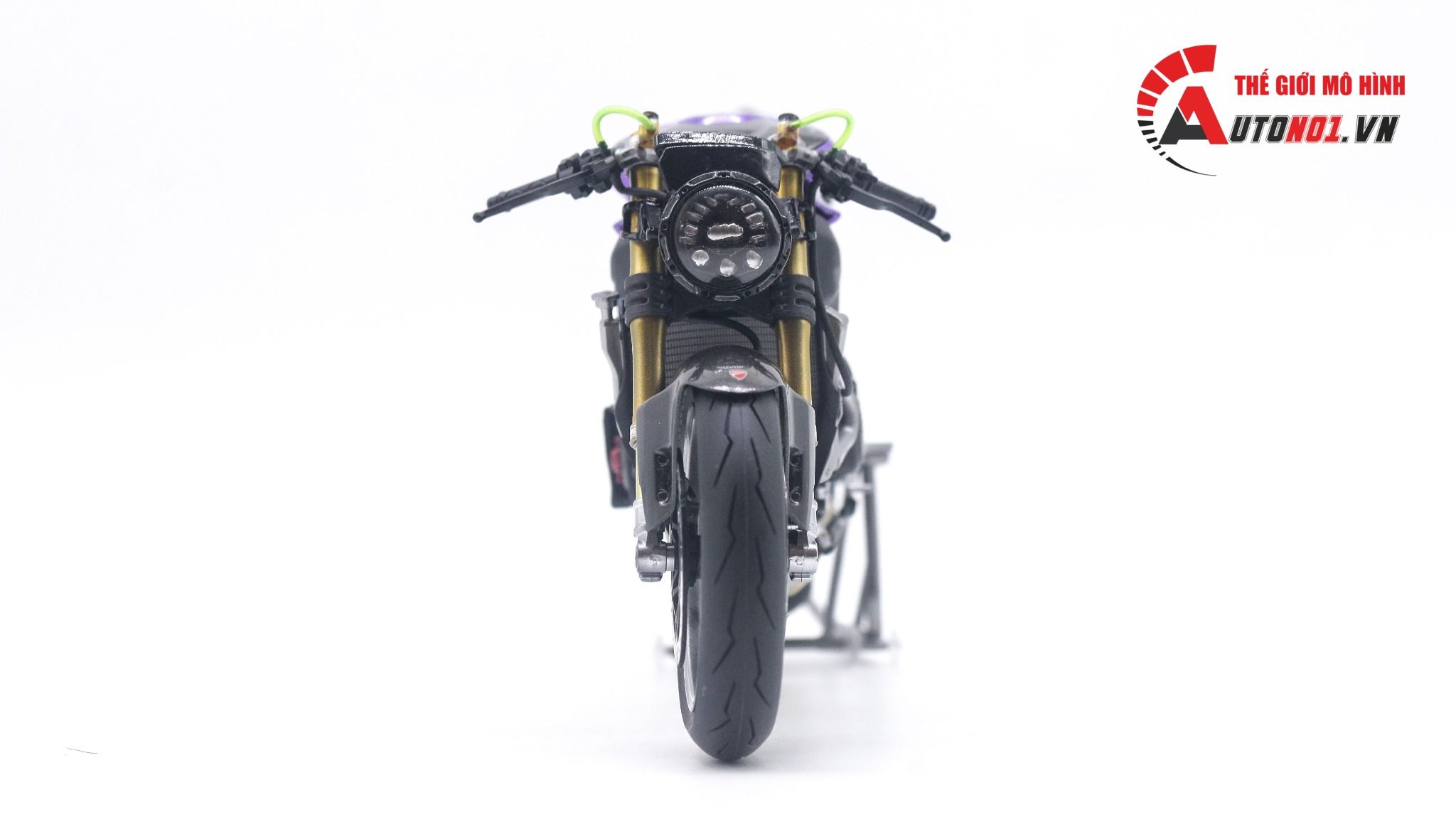  Mô hình xe cao cấp Ducati V4 Panigale Cafe Racer tím titan cao cấp độ nồi khô 1:12 Tamiya D202 