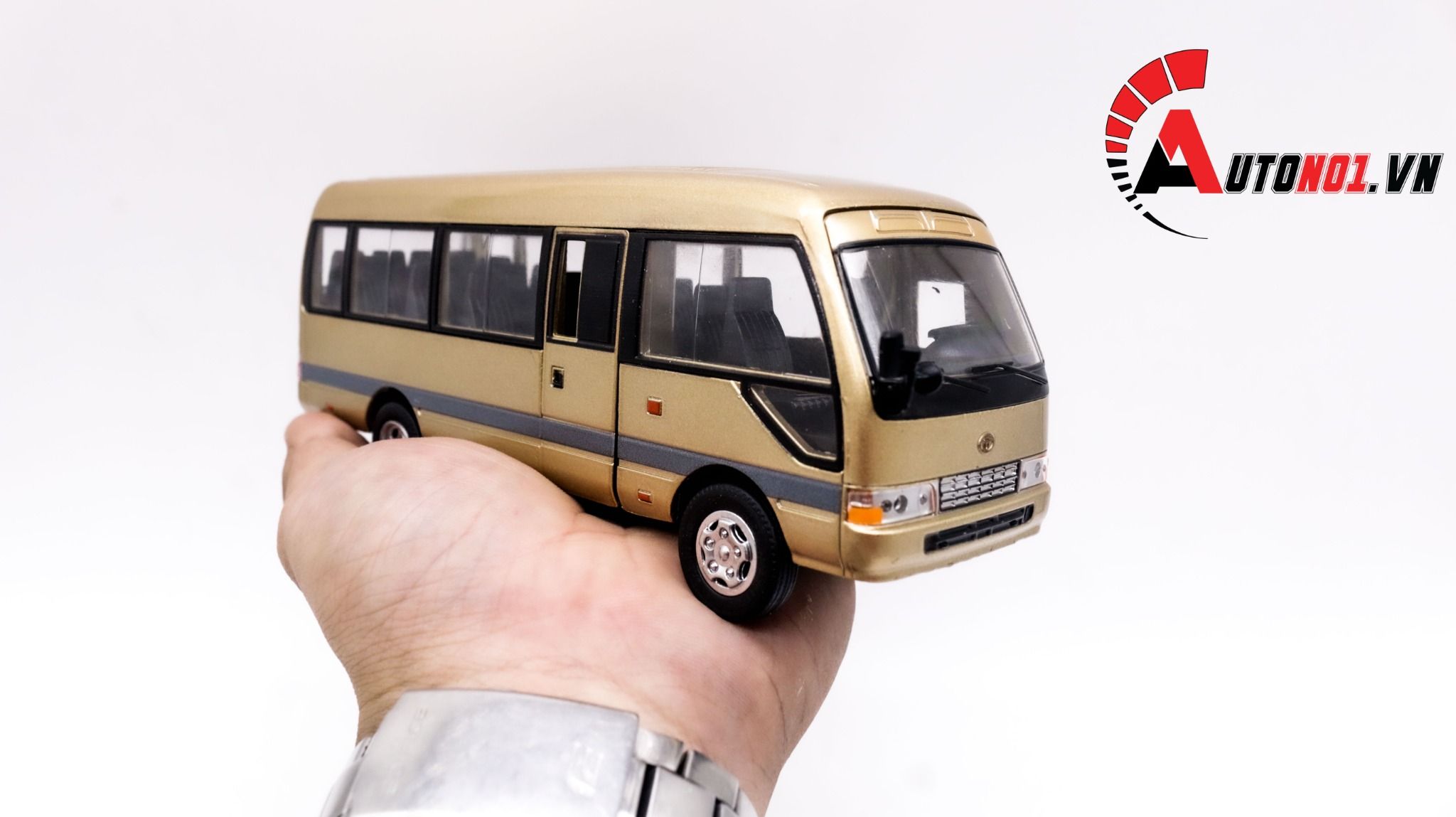  Mô hình xe Toyota Coaster Bus 1:32 Sheng Hui 1649 