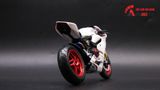  Mô hình xe độ Ducati Corse White độ nồi khô tỉ lệ 1:12 Autono1 Maisto D024B 