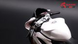  Mô hình xe độ Ducati Corse White độ nồi khô tỉ lệ 1:12 Autono1 Maisto D024B 