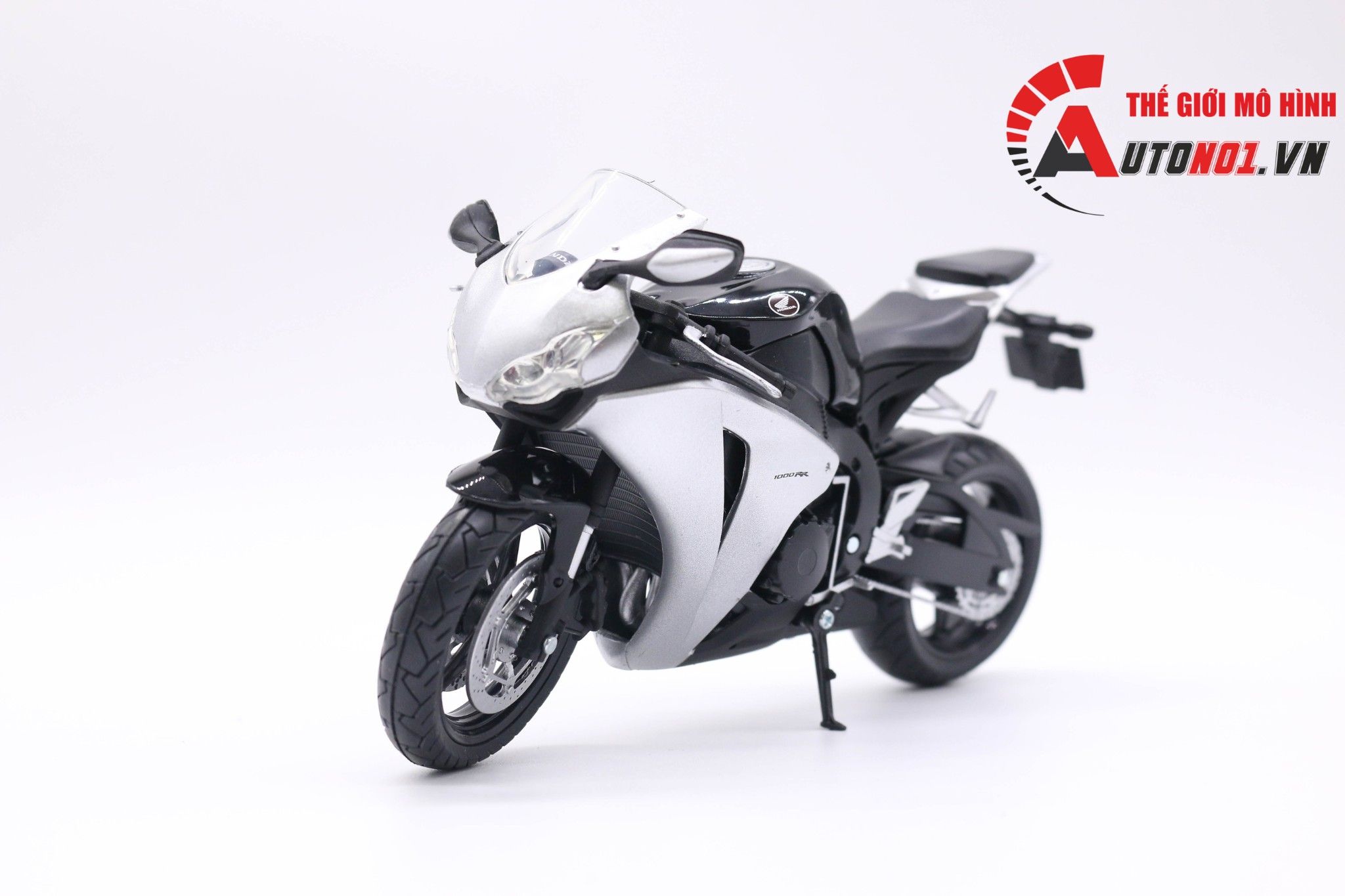  Mô hình xe Honda cbr 1000rr silver 1:12 Joycity 5407 